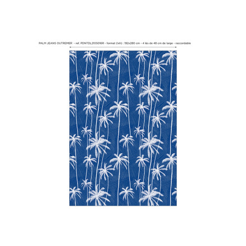 Papier peint panoramique Palm Jeans