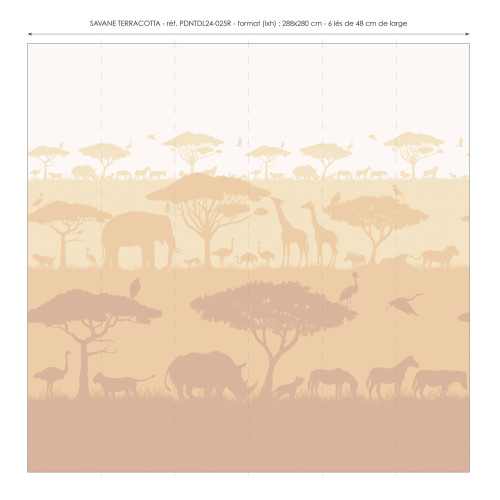 Papier peint panoramique Savane