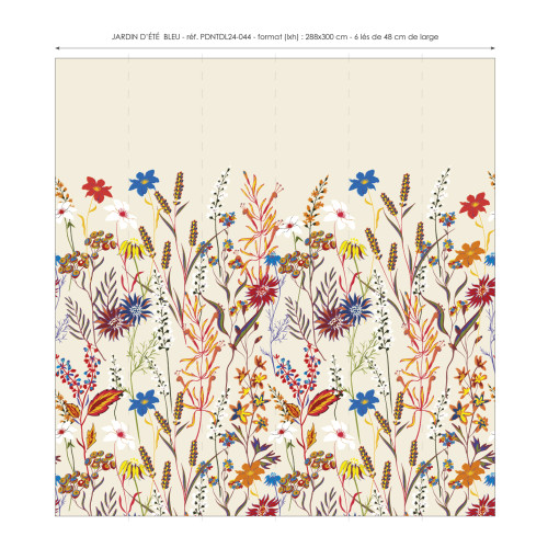 Papier peint panoramique Jardin d'été
