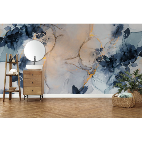 Papier peint panoramique Marble&Flowers XL