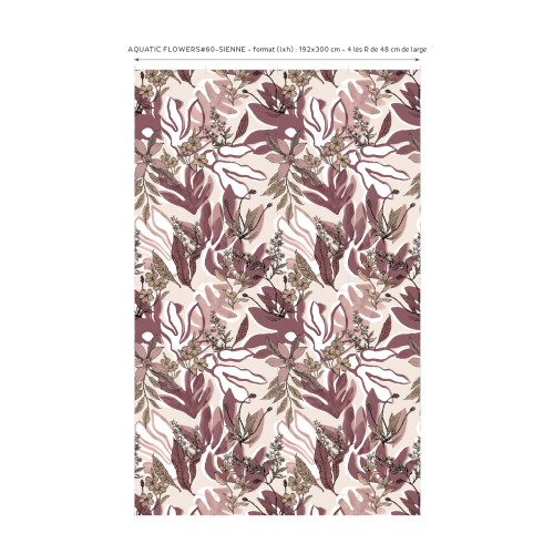 Papier peint panoramique Aquatic Flowers
