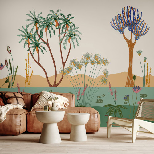 Papier peint panoramique Le long du Nil