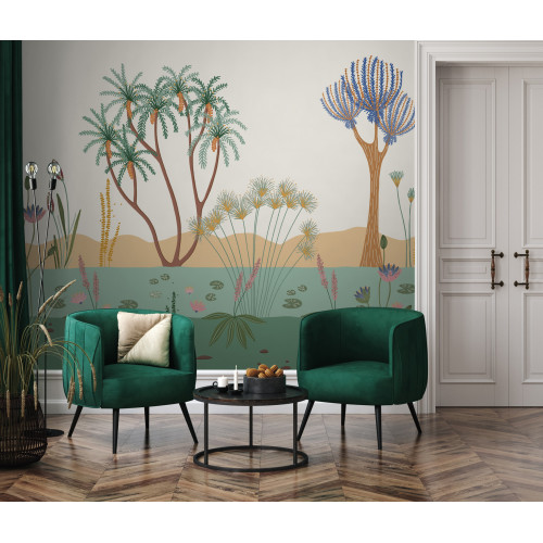 Papier peint panoramique Le long du Nil