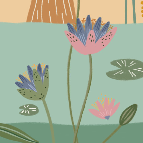 Papier peint panoramique Le long du Nil