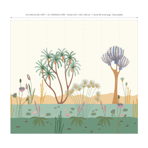 Papier peint panoramique Le long du Nil