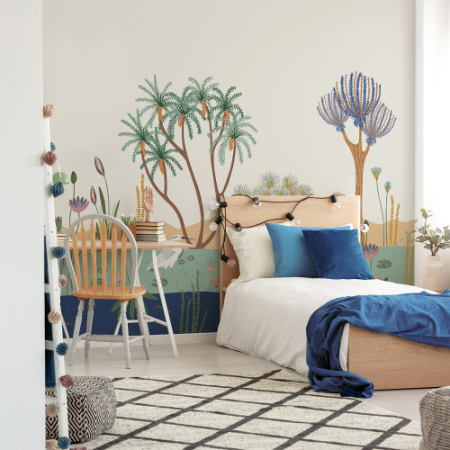 Papier peint panoramique Faune le long du Nil