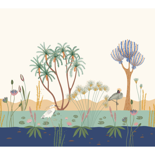 Papier peint panoramique Faune le long du Nil