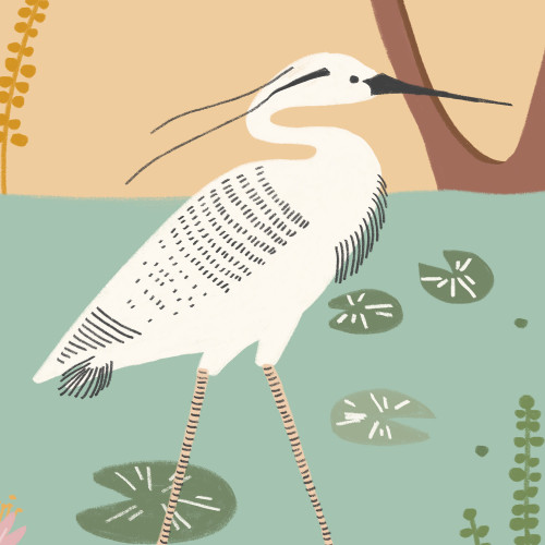 Papier peint panoramique Faune le long du Nil