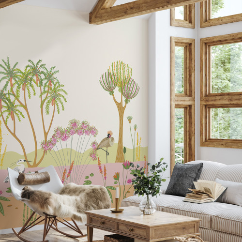 Papier peint panoramique Faune le long du Nil