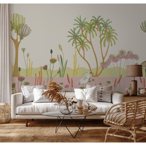 Papier peint panoramique Faune le long du Nil