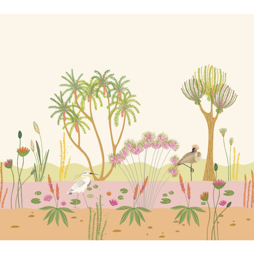 Papier peint panoramique Faune le long du Nil