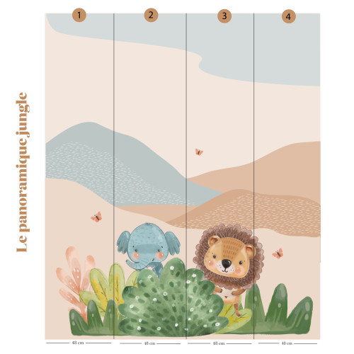 Papier peint Panoramique Little Jungle