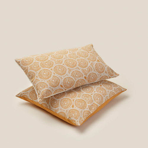 Housse de coussin carrée - 34 Caramel