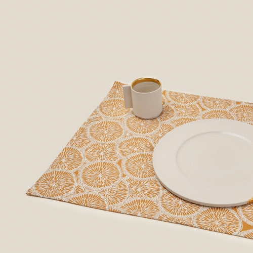 Set de table en coton 34 Caramel (lot de 2)