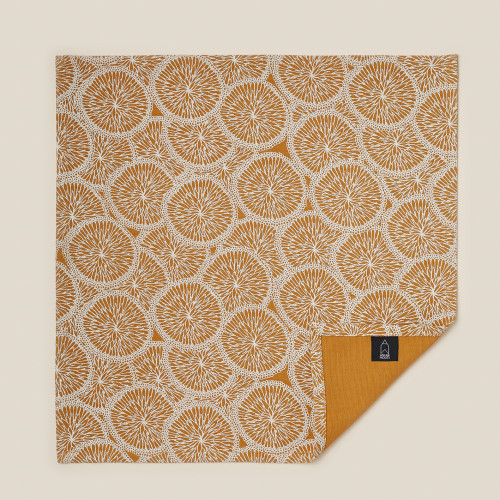 Nappe et 4 serviettes assorties 34 Caramel