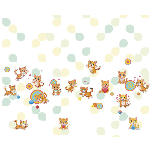 Papier peint panoramique -  Chatons mignons