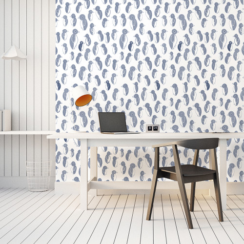 Papier peint 32 - Manchots chics