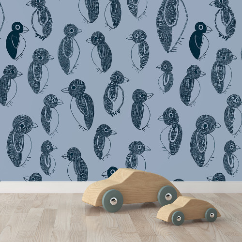 Papier peint 32 - Manchots chics