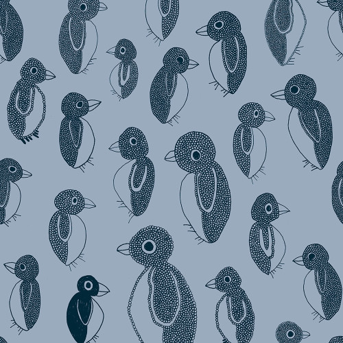 Papier peint 32 - Manchots chics