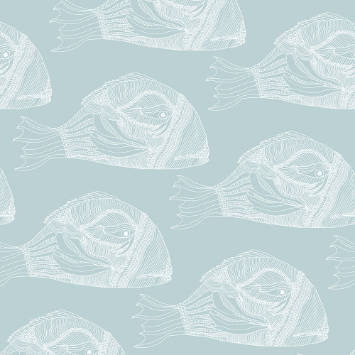Papier peint 37 - Poissons stylisés