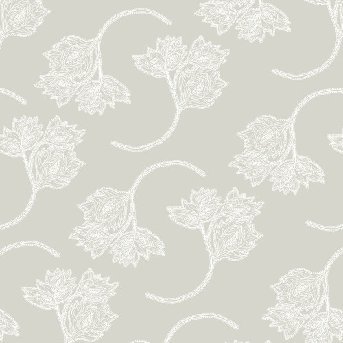 Papier peint 58 - Volutes de fleurs