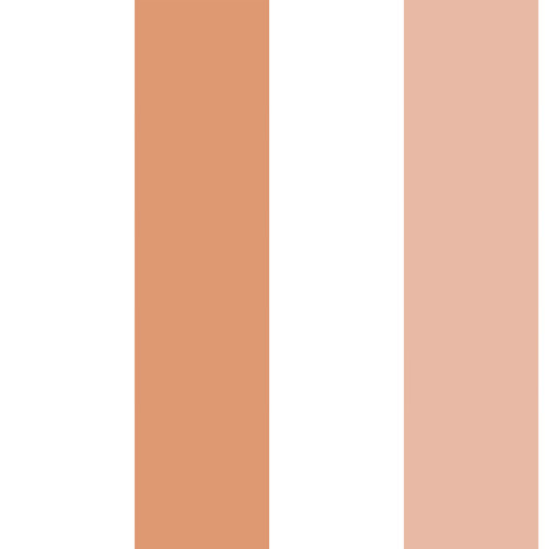 Papier peint à Rayures Majestueuses terracotta