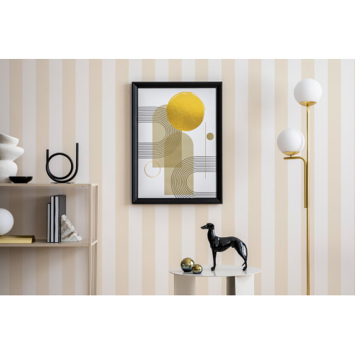Papier peint à Rayures Douces - crème