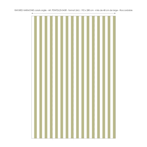 Papier peint à Rayures Harmonie