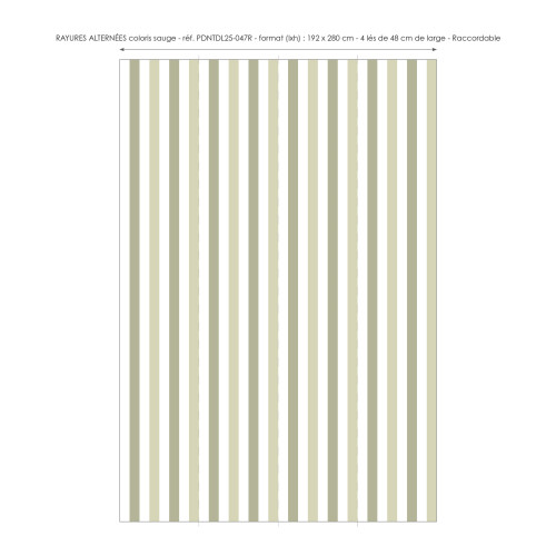 Papier peint à Rayures Alternées