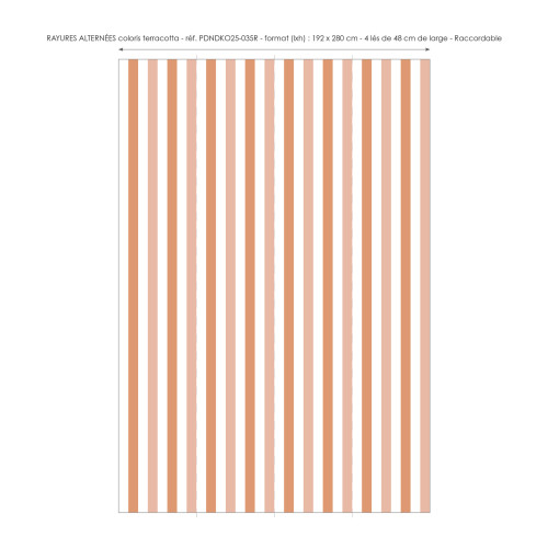 Papier peint à Rayures Alternées