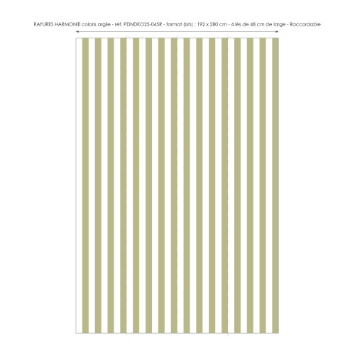 Papier peint à Rayures Harmonie