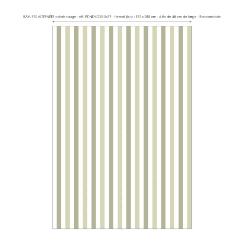 Papier peint à Rayures Alternées