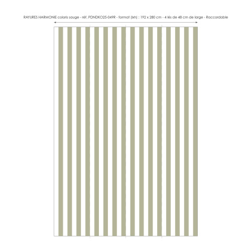 Papier peint à Rayures Harmonie