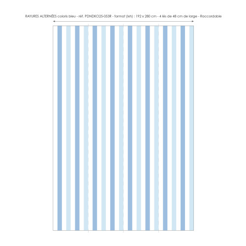 Papier peint à Rayures Alternées