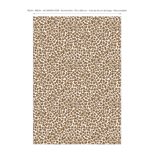Papier peint Félin brun
