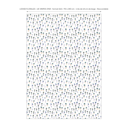Papier peint Lignes Florales