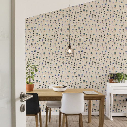 Papier peint Lignes Florales
