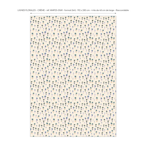 Papier peint Lignes Florales