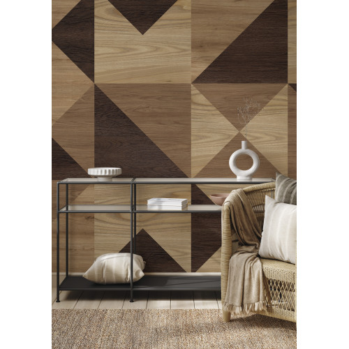 Papier peint panoramique Cœur de bois