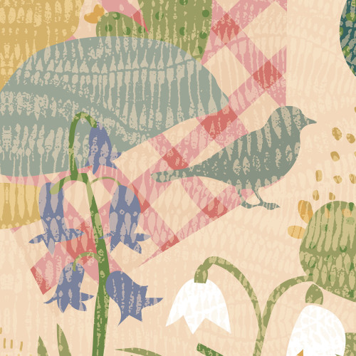 Papier peint panoramique Charivari de muguets