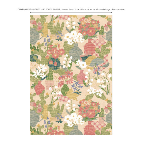 Papier peint panoramique Charivari de muguets