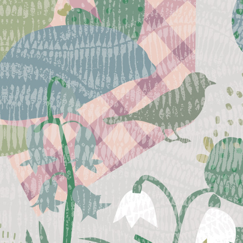 Papier peint panoramique Charivari de muguets