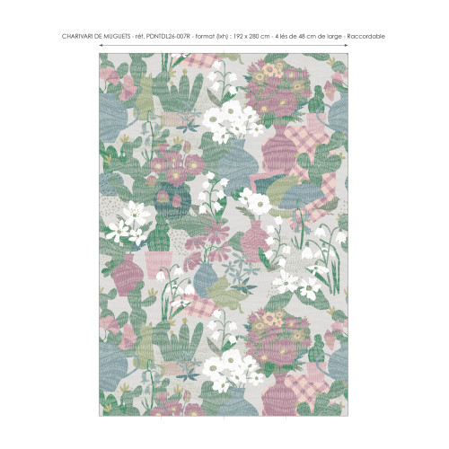 Papier peint panoramique Charivari de muguets