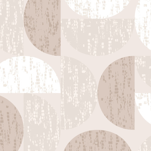 Papier peint panoramique Groove - Crème