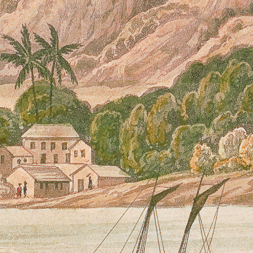 Papier peint panoramique Caribbean seascape