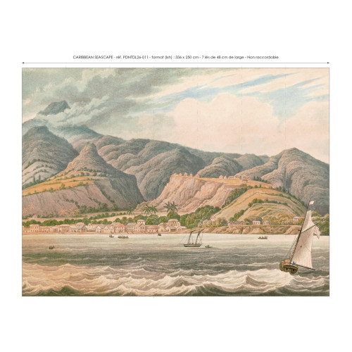 Papier peint panoramique Caribbean seascape