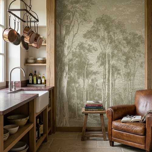 Papier peint panoramique Eucalyptus trees