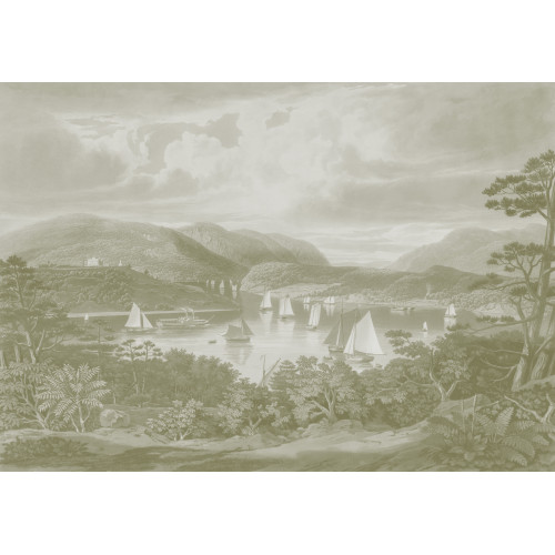 Papier peint panoramique Hudson river sauge