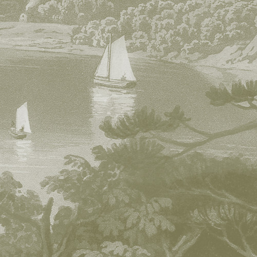 Papier peint panoramique Hudson river sauge