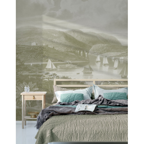 Papier peint panoramique Hudson river sauge